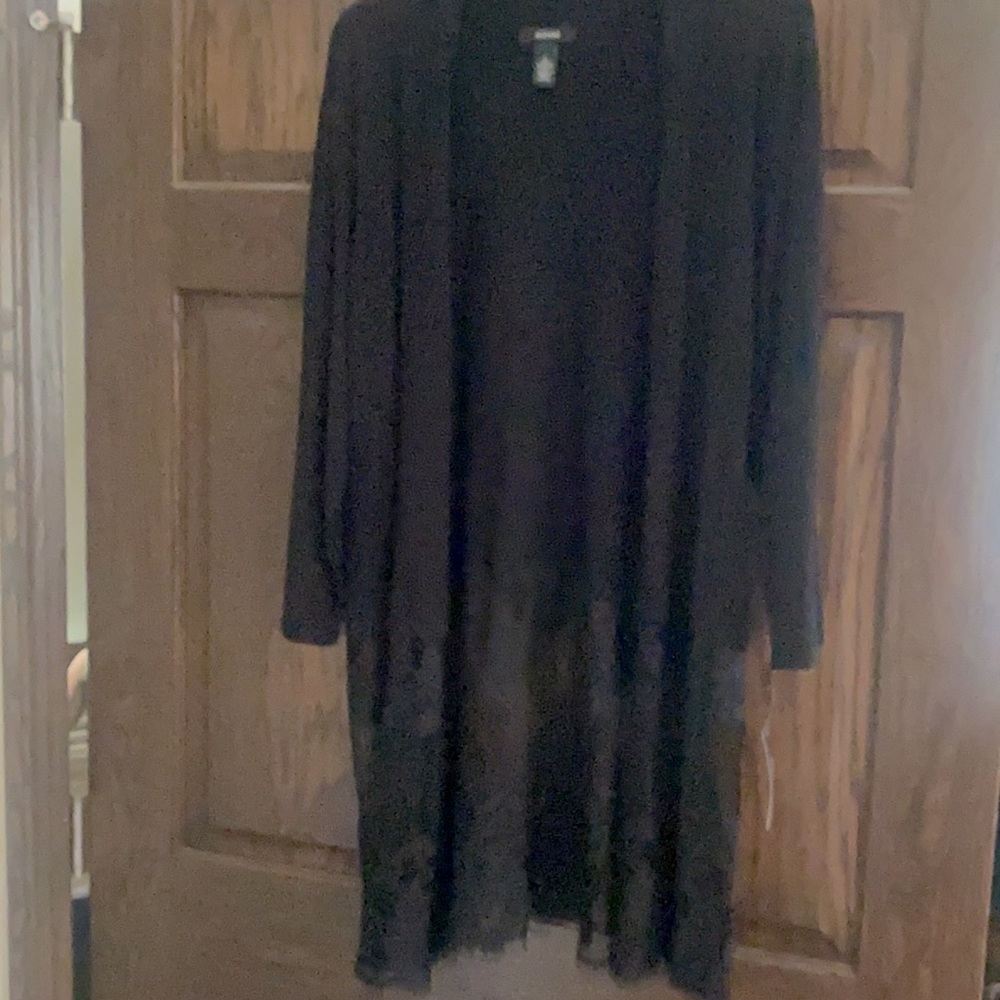 Black cardigan